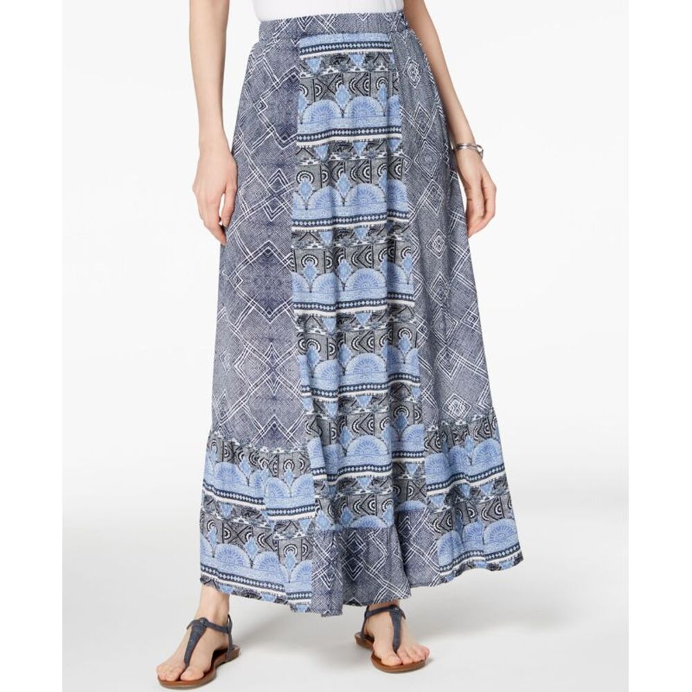 Style & Co Petite Mixed Print Maxi Skirt